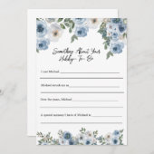 Iets over Hubby Vrijgezellenfeest Game Kaart (Voorkant / Achterkant)