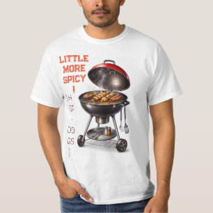 Iets pittiger BBQ Grill Grafische Waarde T-shirt
