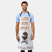 Iets pittigere BBQ-schort met hotdogs-ontwerp Schort (Gedragen)