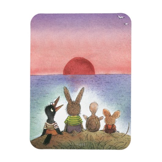 Iets rood magneet (Verticaal)