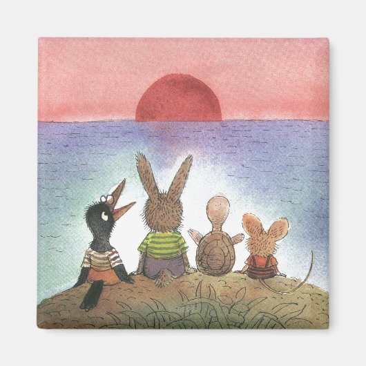 Iets rood magneet (Voorkant)