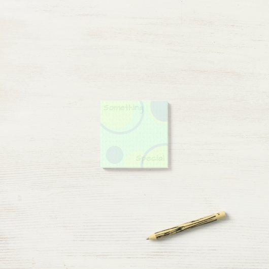 Iets speciaals Mint Green Sticky Notes (Op bureau)