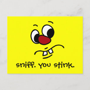 Iets Stinky Face Grumpy Briefkaart