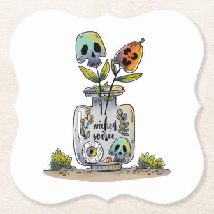 Iets verdorven Halloween Party Paper Onderzetter