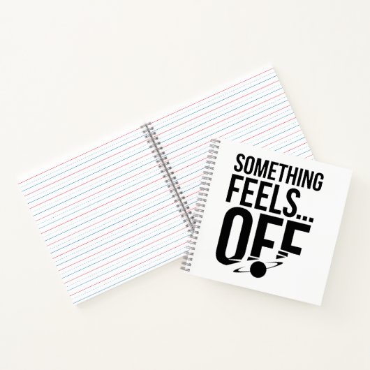 Iets voelt af - verontrustende en cryptische boods notitieboek (Binnen)