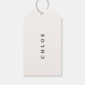 Iets wat je met kerstavond wilt cadeaulabel (Achterkant)