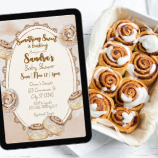 Iets Zoets, Cinnamon Roll Baby Shower Kaart