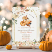 Iets zoets is het brouwen van gouden Baby shower Kaart