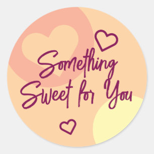Iets zoets ronde sticker