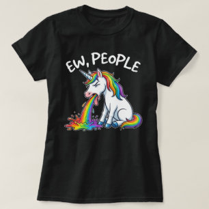 Ieuw mensen eenhoorn t-shirt