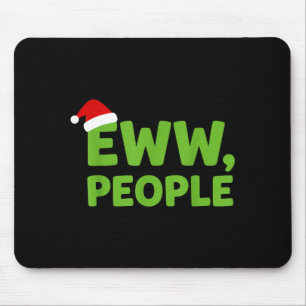 Ieuw Mensen Kerstman Hoed Grappig Kerstmannen Vrou Muismat
