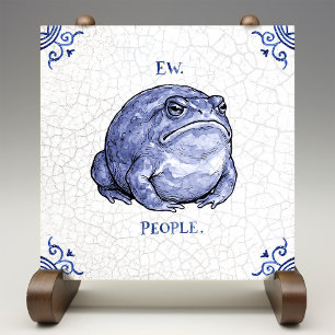Ieuw Mensen Pad Delft Blauw Nederlandse Stijl Tegeltje