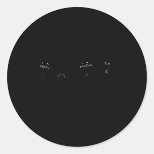 Ieuw Mensen Retro Kat Grappig Introvert Vintage Ka Ronde Sticker