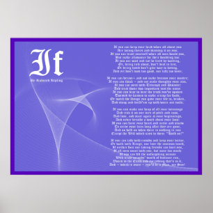 IF by Rudyard Kipling Poster Print
