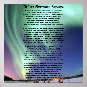 "If-" door Kipling Poster