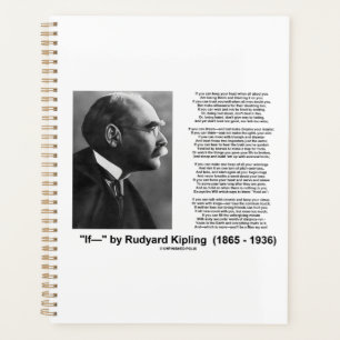 "If—" gedicht door Rudyard Kipling Planner