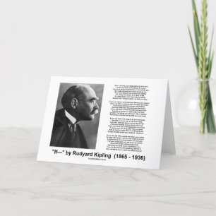 "If—" gedicht van Rudyard Kipling Kaart