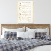 IF, Geïnspireerd gedicht van Rudyard Kipling Canvas Afdruk (Insitu (Slaapkamer))