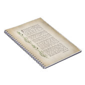 IF, Geïnspireerd gedicht van Rudyard Kipling Notitieboek (Rechterzijde)