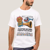If Helicopters Had Horns – Funny Helicopter Pilot T-shirt (Voorkant)