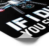 If I Duck Drone Lot Drone Operator Rc Quaopter Fly Poster (Hoek)