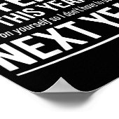 If I Offended You Work On Yourself Funny New Year  Poster (Hoek)
