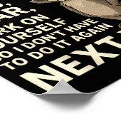 If I Offended You Work On Yourself Funny New Year  Poster (Hoek)