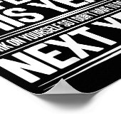 If I Offended You Work On Yourself Funny New Year  Poster (Hoek)