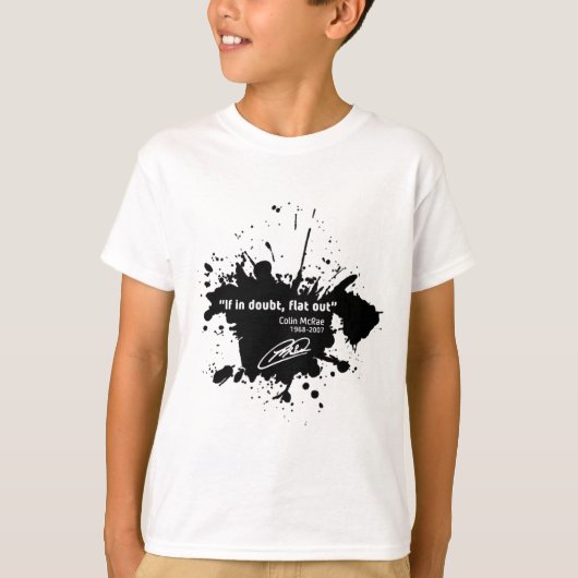 If in doubt, flat out t-shirt (Voorkant)