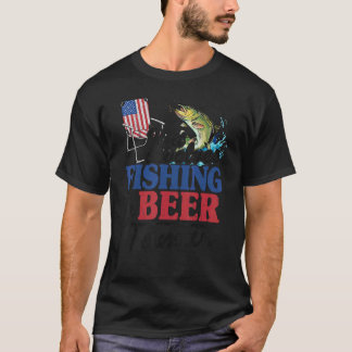 If It Involves Fishing & Beer I Am In American Fla T-shirt