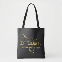 If Lost Return To – Personalized Name Tote Bag