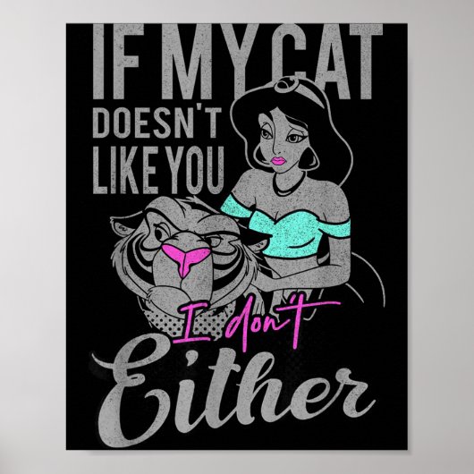 If My Cat Doesn't Like You I Don't  Poster (Voorkant)
