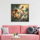 If My Pet Were Human Stretch canvas Afdruk (Insitu (Woonkamer))