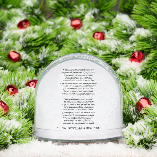 If- Poem by Rudyard Kipling (No Kipling Picture) Sneeuwbol (Kerstmis)