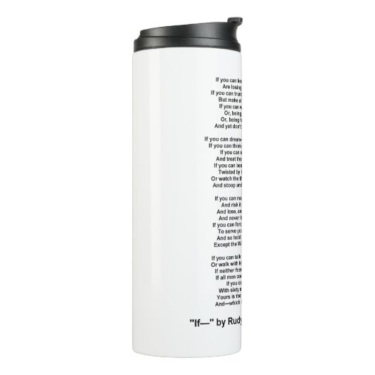 If- Poem by Rudyard Kipling (No Kipling Picture) Thermosbeker (Gedraaid links)