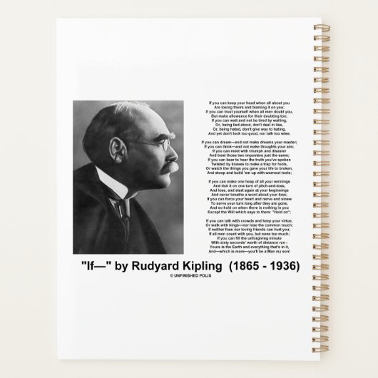 "If—" Poème De Rudyard Kipling (Dos)