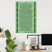 "IF"-proza van Rudyard Kipling Poster (Thuiskantoor)