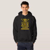 If Running Away from Problems Burned Calories Wor Hoodie (Voorkant volledig)