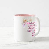If the beautiful One - Rumi Tweekleurige Koffiemok (Voorkant rechts)
