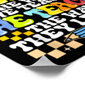 If They Can't Learn The Way We Teach Sped Teacher  Poster (Hoek)