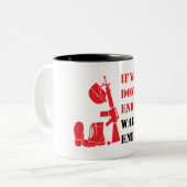 If we don't war, war will end us us tweekleurige koffiemok (Voorkant links)