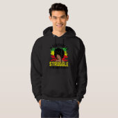 If You Dare To Struggle You Dare Win Men Black H Hoodie (Voorkant volledig)