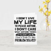 If You Don't Like Me Don't Talk To Me. Problem Sol Kaart (Gele Bloem)