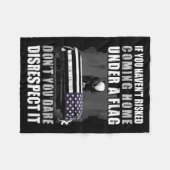 If You Haven't Risked Coming Home Under A Flag  Fleece Deken (Voorkant (Horizontaal))