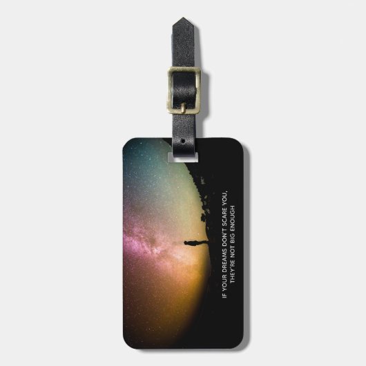 If your dreams don't scare you bagagelabel (Voorkant verticaal)