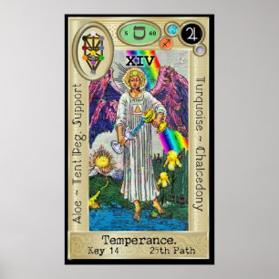 Ifdawn Deepdroom Tarot Key 14 ~ Temperance Poster