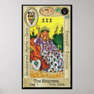 Ifdawn Deepdroom Tarot Key 3 ~ The Empress Poster