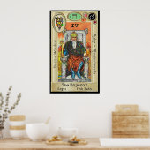 Ifdawn Deepdroom Tarot Key 4 ~ De keizer Poster (Keuken)