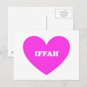 Iffah Briefkaart (Voorkant / Achterkant)