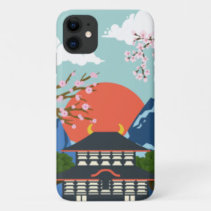 Ifoondraagtas met japan-vibe-ontwerp iPhone 11 hoesje